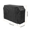 Unique Bargains Outdoor Waterproof BBQ Gas Grill Cover Black 1 Pc - 2 of 4