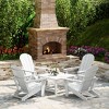 WestinTrends Malibu 5-Piece HDPE Adirondack Chair Outdoor Patio Square Table Conversation Set - 2 of 4