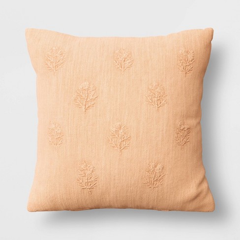 Jacobean Square Throw Pillow Blue - Threshold™ : Target