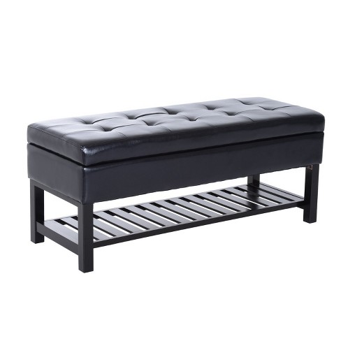 Target deals leather bench