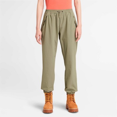 Timberland Women's Anti-UV 4-Way Stretch Jogger Pant, Cassel Earth, Large