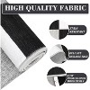 Acekool 5x7 Washable Area Rug, Modern Checkered Plaid, Non-Slip, Stain Resistant Ultra-Thin Low Pile Carpet for Living Room, Bedroom, Grey - 2 of 4