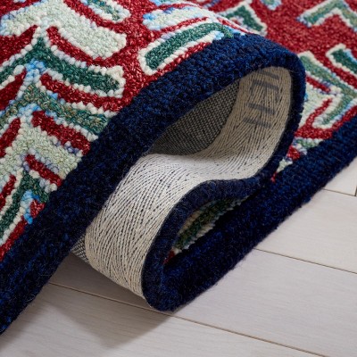 Elegant Ivory Square Hand-Tufted Wool Rug - 5' Dimension