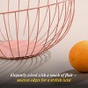 Folkulture Fruit Basket for Kitchen Counter, 10" Inch Countertop Fruit Bowl, Metal Wire Basket for Kitchen and Table Decor (Terracota) - 4 of 4