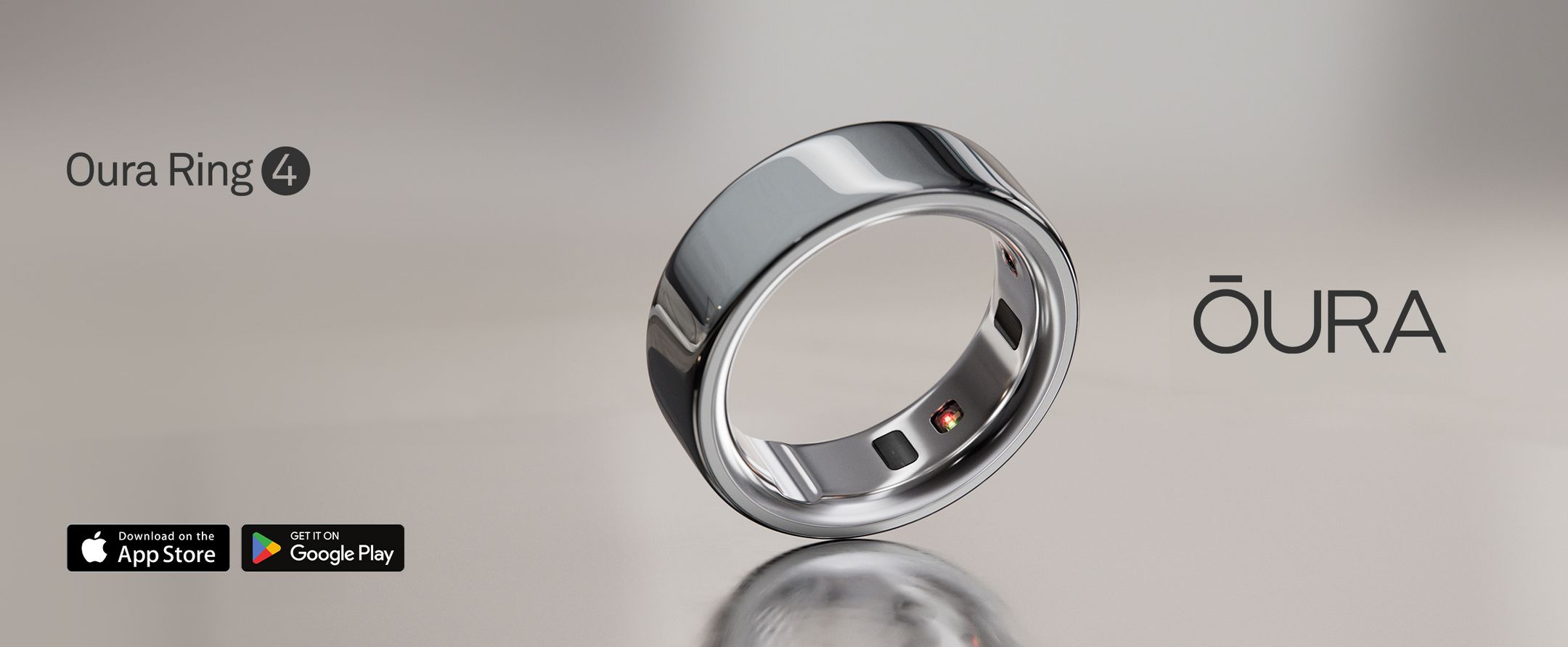 Oura ring 4. Download the app store. Get it in google play