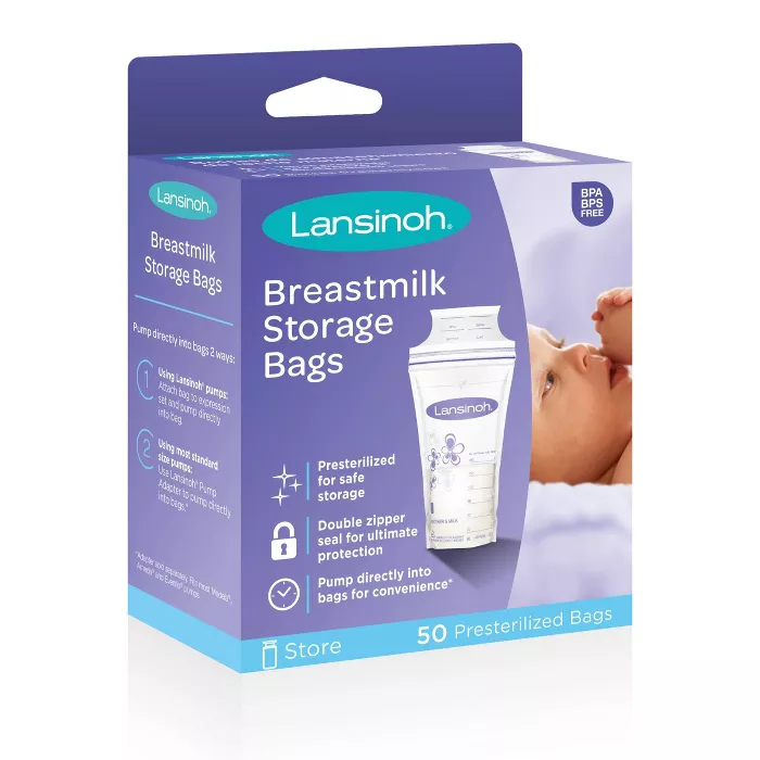 Nursing and Pumping Essentials for Your Baby Registry from Our Expert Mom, Lansinoh® Breastmilk Storage Bags from Target