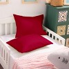 2 Pack 500 Thread Count Cotton Envelope Toddler Pillowcases, Ultra Soft Travel Pillow Cases - NTBAY - 3 of 4
