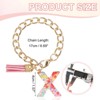 Unique Bargains Epoxy Resin Colorful Glittery Tassel Sports Water Bottle Accessories Letter Charm 1 Pc - 2 of 4