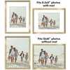 Americanflat 12x16 Picture Frame with Polished Plexiglass - Set of 5 - Use as 8.5x11 Frame with Mat or 12x16 Frame Without Mat - Gold - 4 of 4