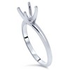 Pompeii3 Engagement Ring Setting Four Prong Solitaire14K White Gold - 4 of 4