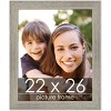 PosterPalooza | 22x26 Wide Barnwood Picture Frame, UV Acrylic, 6 Finishes - Grey, Brown, White, and Black - 2 of 4