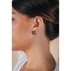 SHINE by Sterling Forever Kalina Quilted Huggie Hoop Earrings Set of 2 - 2 of 3