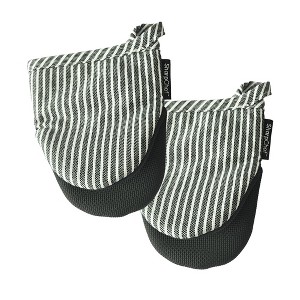 SharpChef Heat and Slip Resistant Neoprene Oven Mitts Set, Soft Cotton Lining, Waterproof, BPA-Free, 2 Count - 1 of 4