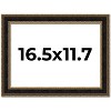 PosterPalooza | Ornate Brown Picture Frame - UV Acrylic, Backing Board, Hanging Hardware Included - 2 of 4