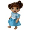 Doll Clothes Superstore Blue Sparkle Dress Fits 12 Inch Baby Alive And Little Baby Dolls - 4 of 4