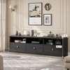TV Stand for 75 Inch TV, Mid-Century Modern Entertainment Center with Storage Drawer, 70" TV Console with Open Shelves - 3 of 4