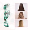Unique Bargains Women's Acetate Wide Tooth Hair Comb Green 1 Pc - 4 of 4
