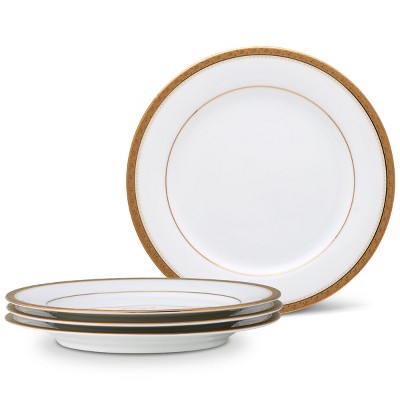 Noritake Charlotta Gold Set Of 4 Salad Plates : Target