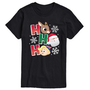 Men's - Rudolph - Rudolph Ho Ho Ho Short Sleeve Graphic T-Shirt - 1 of 4