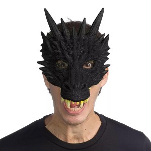 HMS Fantasy Dragon Adult Costume Latex Half Mask - 1 of 3