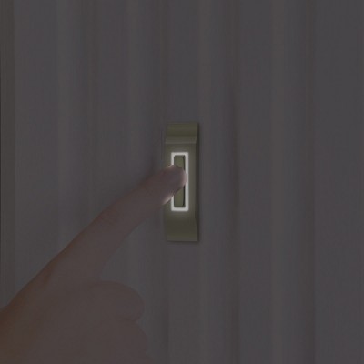 Polished Brass Rectangular Lighted Wired Doorbell Button