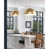 Urban Ambiance Luxury Mid-Century Modern Indoor Pendant,  12-1/2''H x 23-5/8"W x 23-5/8''D,  Brushed Gold Finish, UHP4796 - 2 of 4