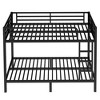 Racxily Metal Full Size Bunk Bed for Teens and Adults,Space-Saving/Noise Reduced/No Box Spring Needed, Black - 4 of 4