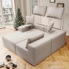 SYFERLORY 108" Cloud Sectional Couch with L-Shape Chaise,4 Seat Modern Modular Sofa with Deep Seat, No Assembly Required - 3 of 4