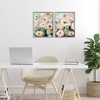 Stupell Industries Minty Garden Flowers 2pc Framed Giclee Art Set - 2 of 4