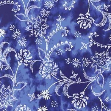 navy floral tie dye