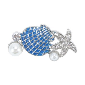 Unique Bargains Shells Faux Pearl Shoelace Charms 1 Pair - 1 of 4
