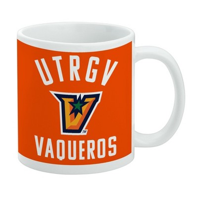 The University of Texas Rio Grande Valley Vaqueros Logo Ceramic Coffee Mug Novelty Gift Mugs for Coffee Tea and Hot Drinks 11oz White