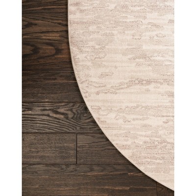 Braided Brown Synthetic 5' x 8' Oval Easy-Care Abstract Rug