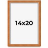 PosterPalooza | Classic Brown Picture Frame - UV Acrylic, Foam Board Backing, Hanging Hardware - 2 of 4