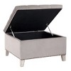 WestinTrends Square Velvet Tufted Storage Ottoman for Living Room Bedroom - 4 of 4