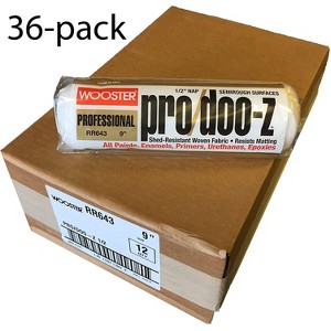 Wooster Genuine 9" Pro/Doo-Z 1/2" Nap 36-Pack Roller Cover - RR643-9-36PK - 1 of 1