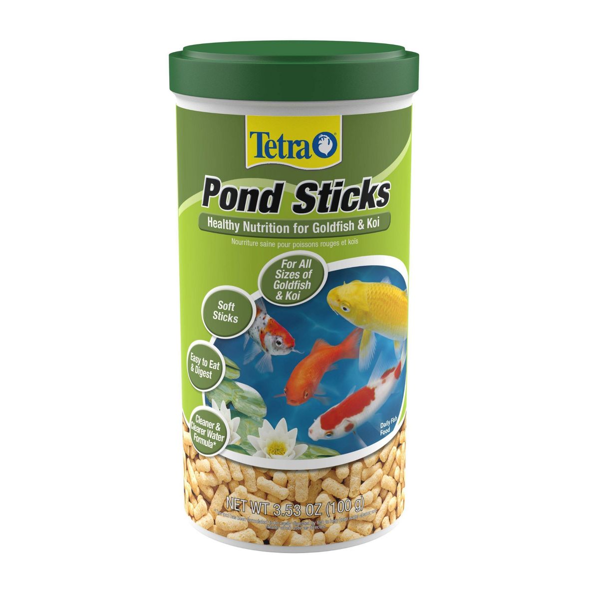 Tetra Pond Sticks Pond Fish Food for Goldfish And Koi Fish Flavor Dry Fish Food - 3.53oz