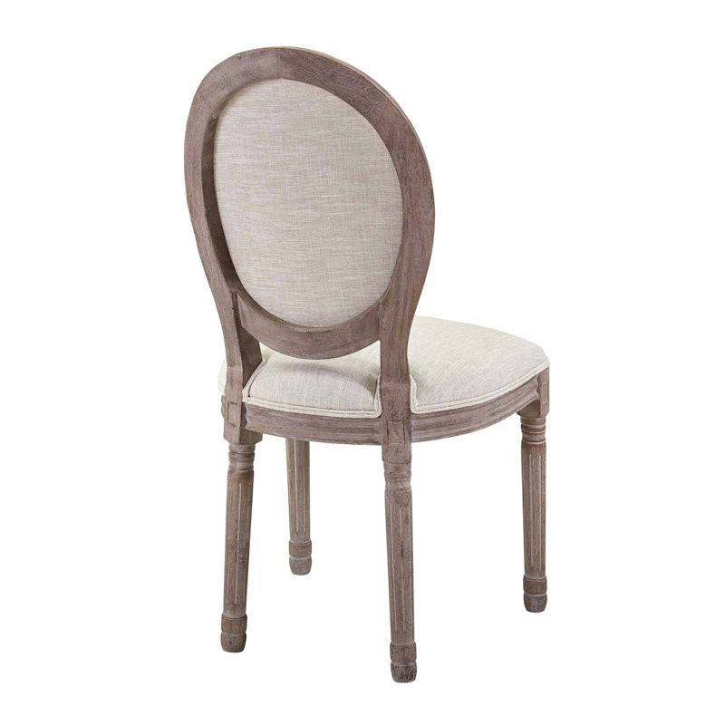 Emanate Vintage French Upholstered Fabric Dining Side Chair Beige - Modway, 4 of 7