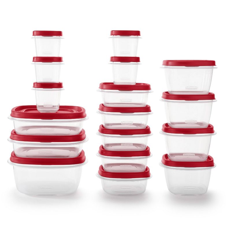 Rubbermaid 34pc Plastic Food Storage Container Set, 1 of 6