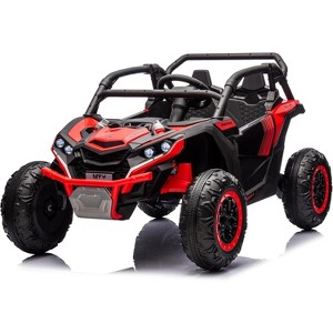 Kids Off-Road Electric Vehicle, 24V 2-Seater 4WD Kids UTV with Remote Control, LED Lights, Shock Absorber, Music Player - 1 of 4