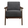 NicBex Accent Chair Velvet Upholstered Living Room Chair Comfy Chair Lounge Chair Armchair for Reading Room, Bedroom - 2 of 4