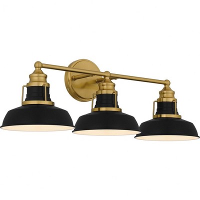 Quoizel Lighting Huxley 3 - Light Vanity in  Aged Brass