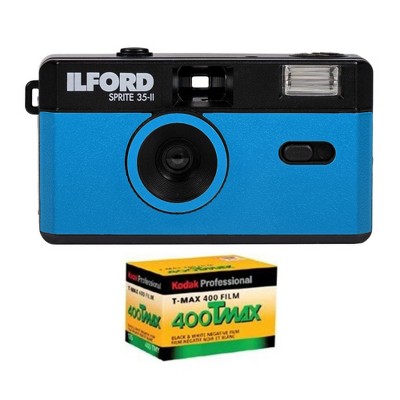 Ilford Sprite 35-II Reusable/Reloadable 35mm Analog Film Camera with Kodak Film