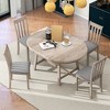 GDFStudio Steward 5 Piece Dining Set with Solid Wood Extendable Table and Chairs - 2 of 4