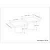 Zachary Cast Aluminum Coffee Table 2 Piece Set - 3 of 4