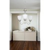 Sunset Lighting Tempest 3-Light Chandelier Opal Glass, Satin Nickel Finish - 3 of 3