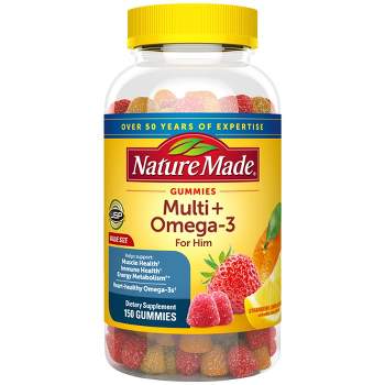 Nature Made Multivitamin for Men with Omega 3 Vitamin & Mineral Gummies - 150ct