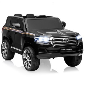 Coucheta 12V Licensed Toyota Land Cruiser Police SUV w/ Remote Control, 2-Seater Kids Ride-On with 2 Motors, 3 Speeds,LED Lights&Music for Boys/Girls - 1 of 4