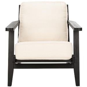 Nico Mid Century Accent Chair - ACH4501 - Bone/Black - Safavieh - 1 of 4
