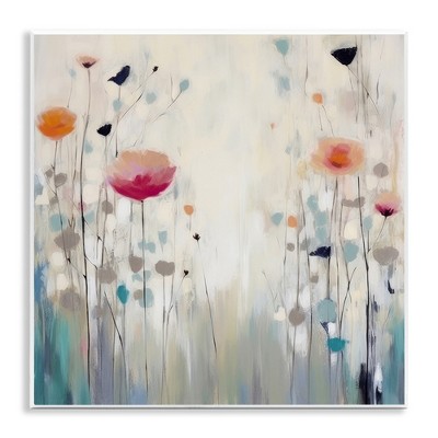 Stupell Industries Pastel Poppies Painting, 12" x 12"